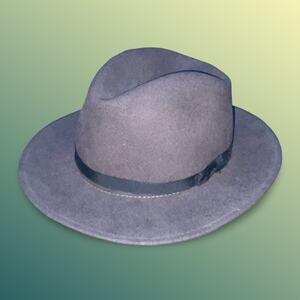 Country Gentleman Lite Felt Wool Fedora Hat Mens Large Gray Water Repellent USA